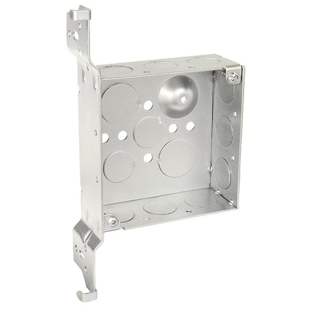 Southwire Electrical Box, 21 cu in, Square Box Type, 4 Gangs, Steel, Square Shape 52151-WB